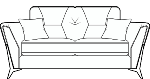 2 seater sofa diagram