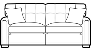 4 seater sofa diagram
