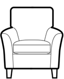 Gallery accent chair diagram
