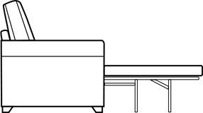 2/3 seater sofabeds diagram