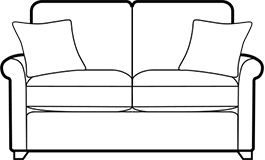 2 seater sofa/sofabed diagram