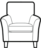 Gallery accent chair diagram