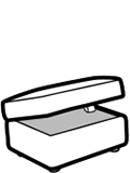 Storage stool diagram