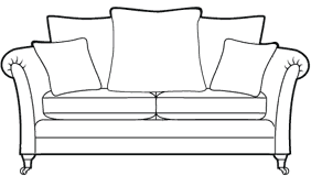 2 seater sofa diagram