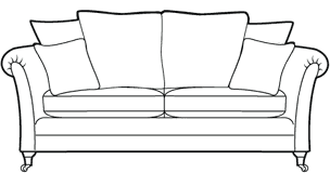 3 seater sofa diagram