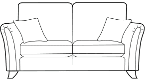 2 seater sofa diagram