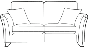 3 seater sofa diagram