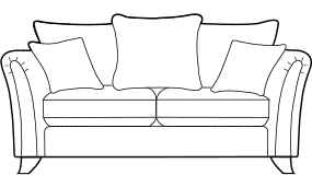 2 seater sofa diagram