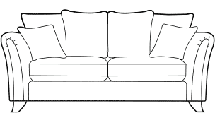 3 seater sofa diagram
