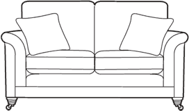 2 seater sofa diagram