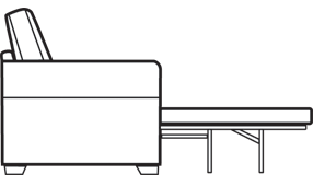 2/3 seater sofabeds diagram