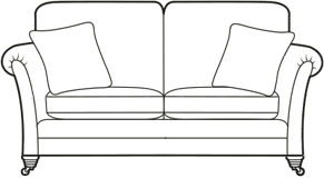 2 seater sofa diagram