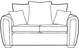 2 seater sofa/sofabed diagram