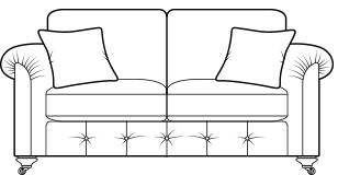 2 seater sofa diagram