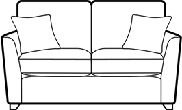 2 seater sofa/sofabed diagram