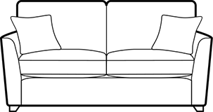 3 seater sofa/sofabed diagram