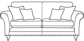 3 seater sofa diagram