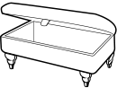 Legged ottoman diagram