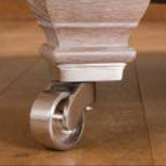 Smokey oak / satin nickel castor diagram